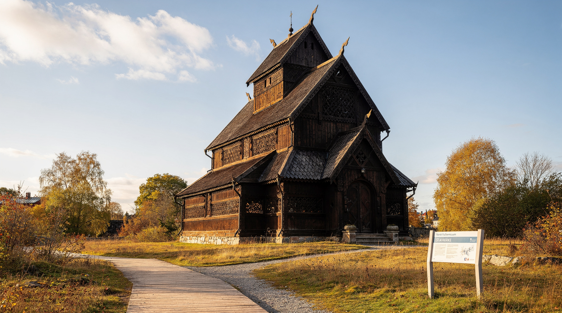 Guide du Norsk Folkemuseum : musée de plein air et stavkirke — Norsk Folkemuseum à Bygdøy : 160 bâtiments historiques, stavkirke du XIIe siècle