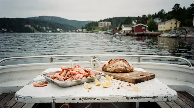 Oslo: fjord evening cruise with shrimp buffet