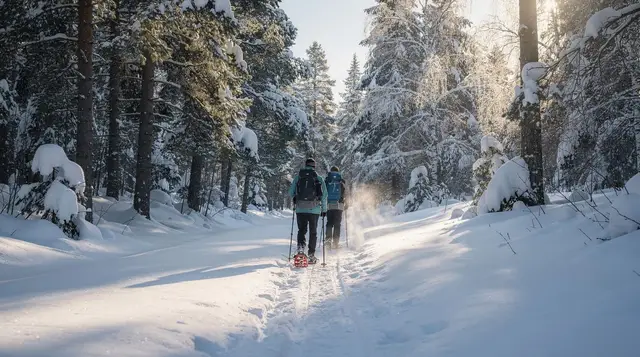 From Oslo: Oslomarka forest guided snowshoeing tour