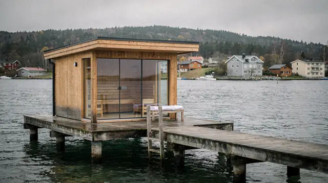 Oslo: self-service floating sauna private session "Bragi"